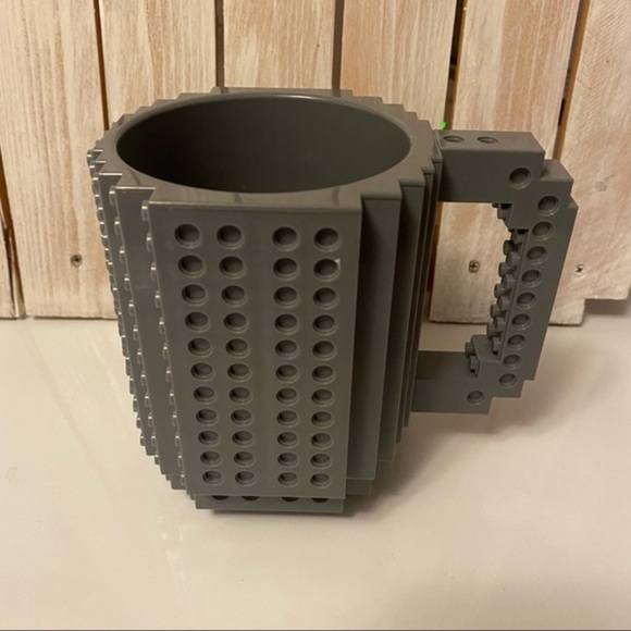 Gray Building Bricks Mug Coffee Cup - Picture 3 of 10